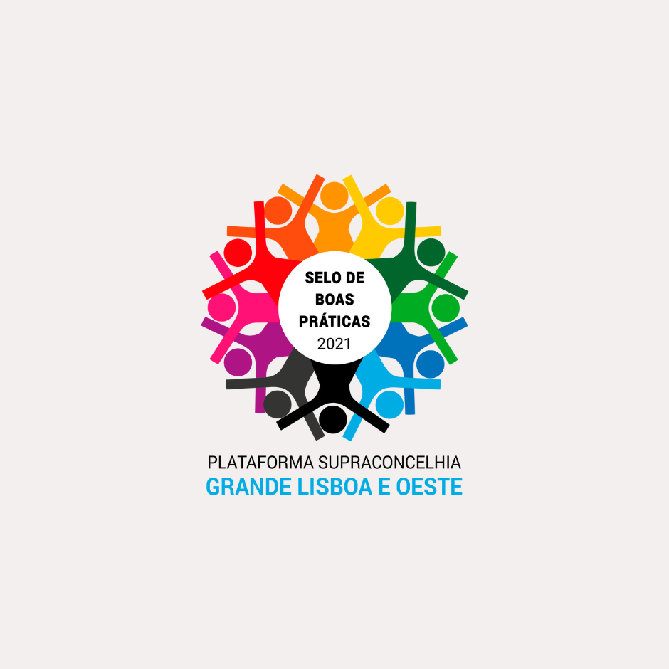 Logo do Selo das Boas Práticas 2021 da Plataforma Supraconcelhia Grande Lisboa e Oeste